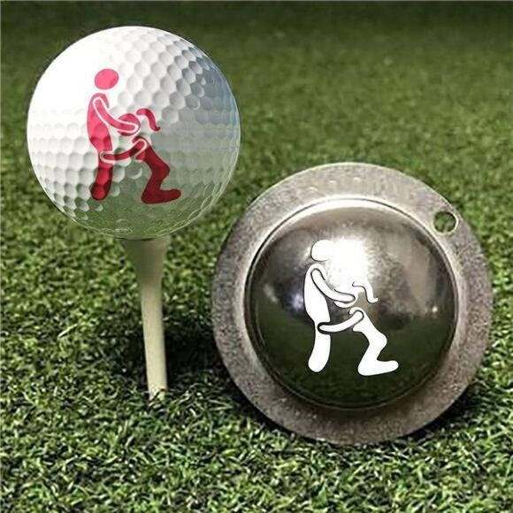Golf Ball Marker Stamp Stencil Custom Tool for Men - Picture 4 of 6